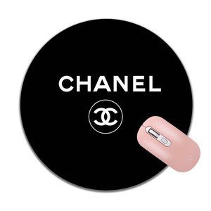 Chanel Round Logo Mouse Pad